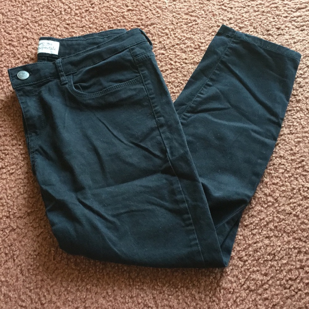 Black Aero cropped jeggings (size: 13/14)